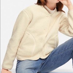 uniqlo collarless jacket